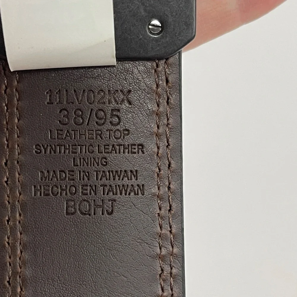 Levis Reversible Leather Belt Mens Size 38 Black Brown‎ 11LV02KX NEW